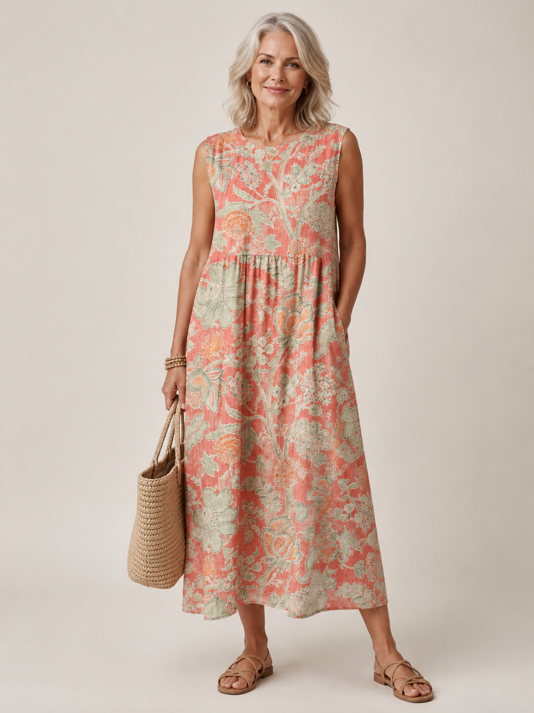 Beth™ | Floral Midi Dress