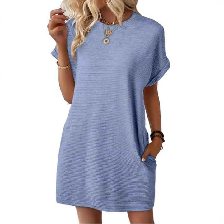 Evressa | Minimal Round Neck Dress