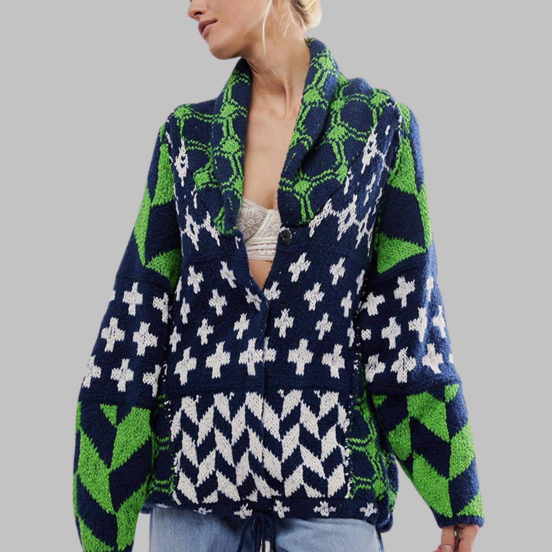 Portelle | Vintage Button Collar Cardigan