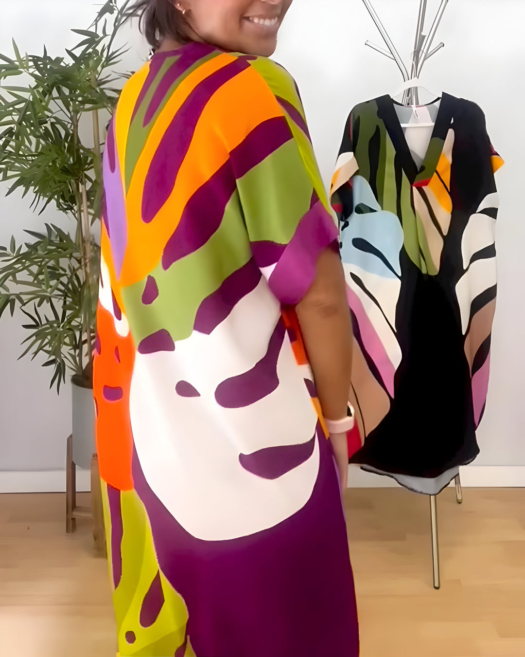 Evelora | Casual Colourful Dress
