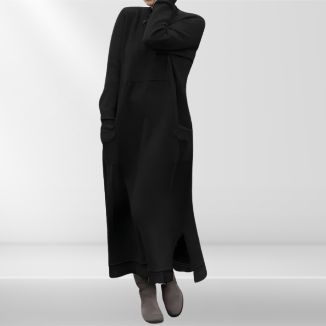 Elyndra | Long Elegant Winter Dress