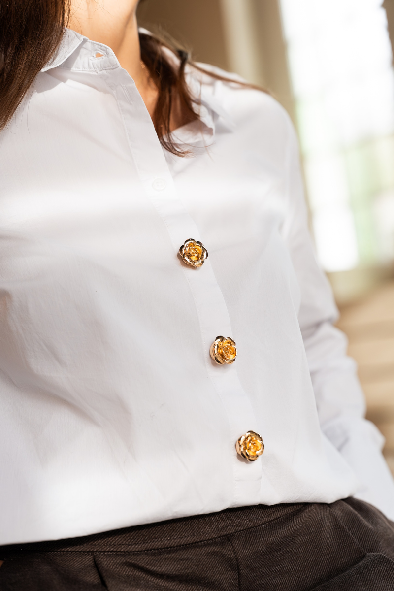 Ivory Rose | Button Covers 1 Set