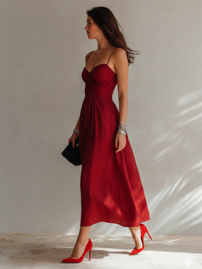 ROSA | Flowy A-Line Midi Dress