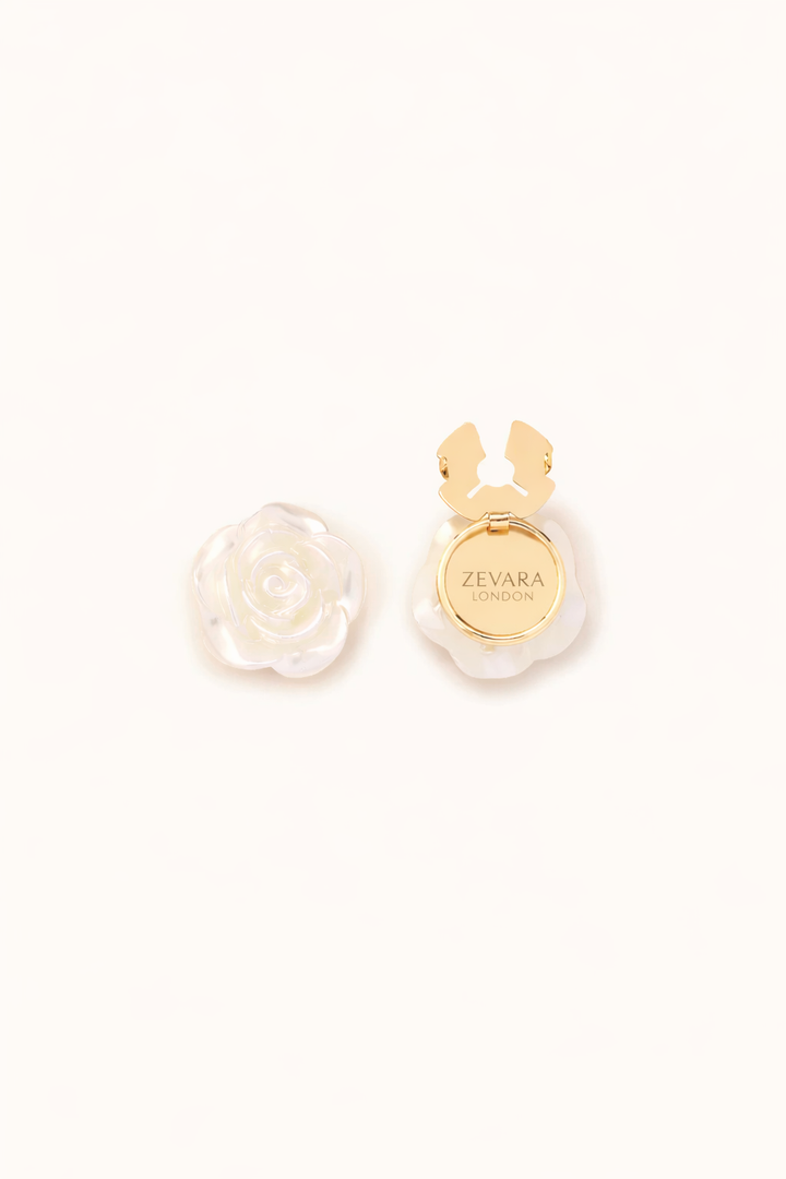 Ivory Rose | Button Covers 1 Set