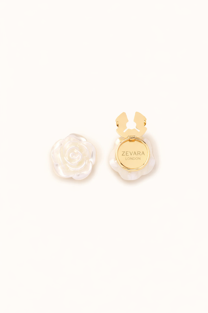 Ivory Rose | Button Covers 1 Set