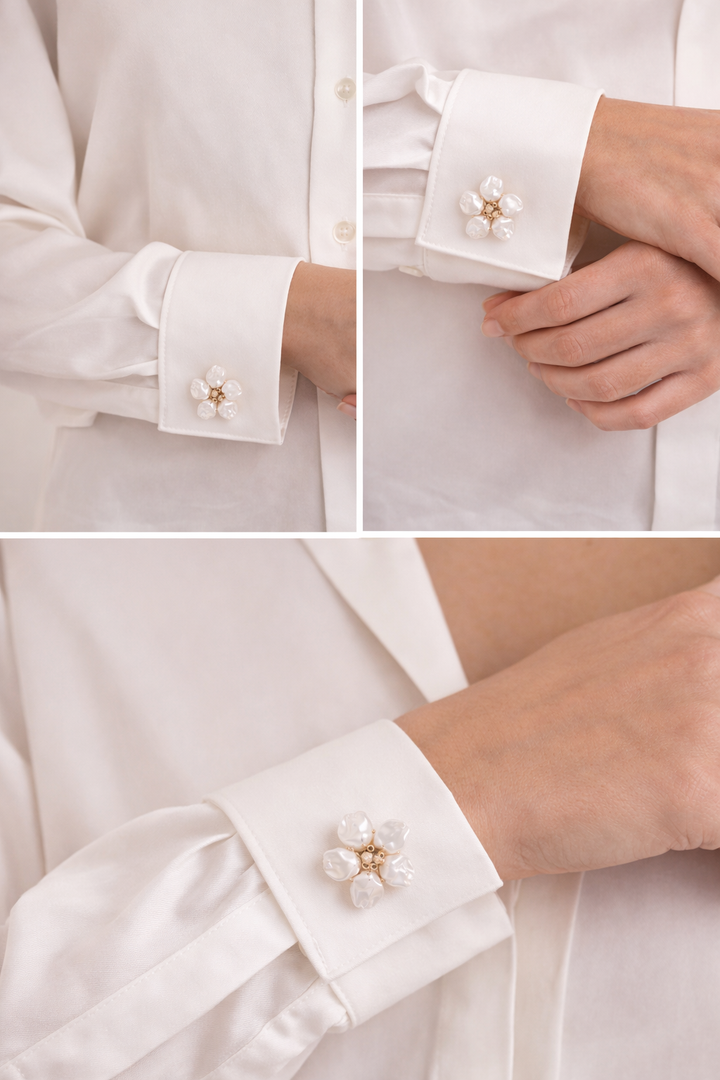 Nina Flower - Button Covers 1 Set
