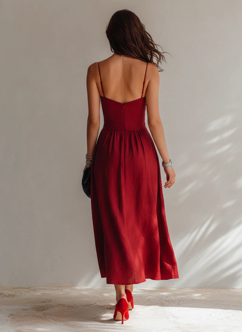 ROSA | Flowy A-Line Midi Dress