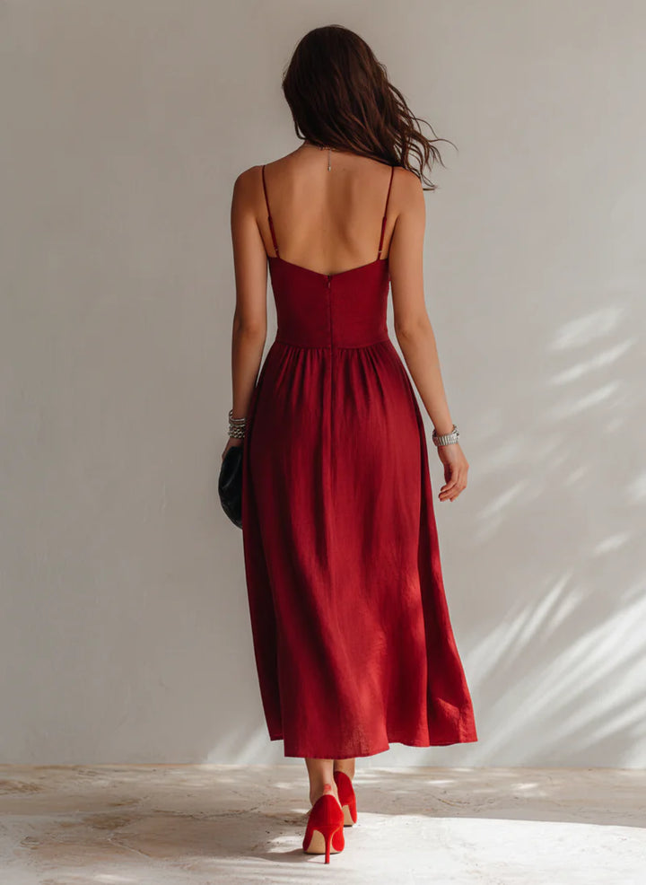 ROSA | Flowy A-Line Midi Dress
