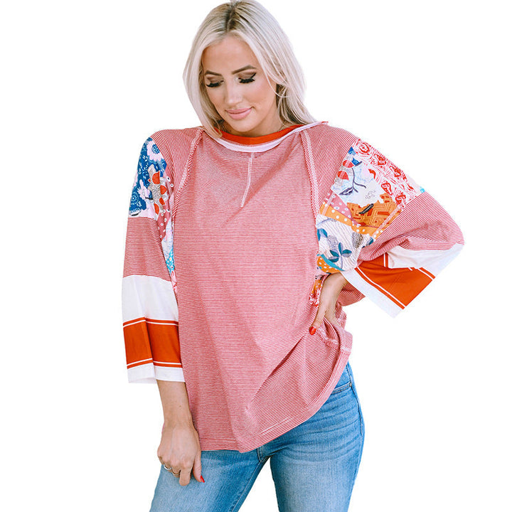 Balvessa | Patchwork Batwing Top