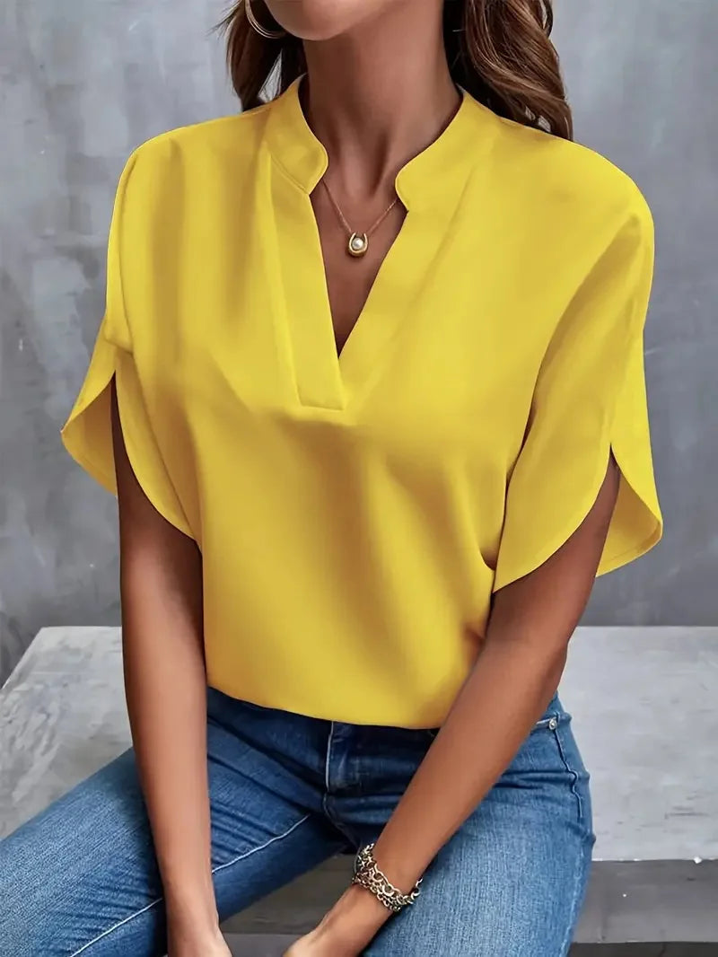 River Maison | SOFT ELEGANT V-NECK BLOUSE