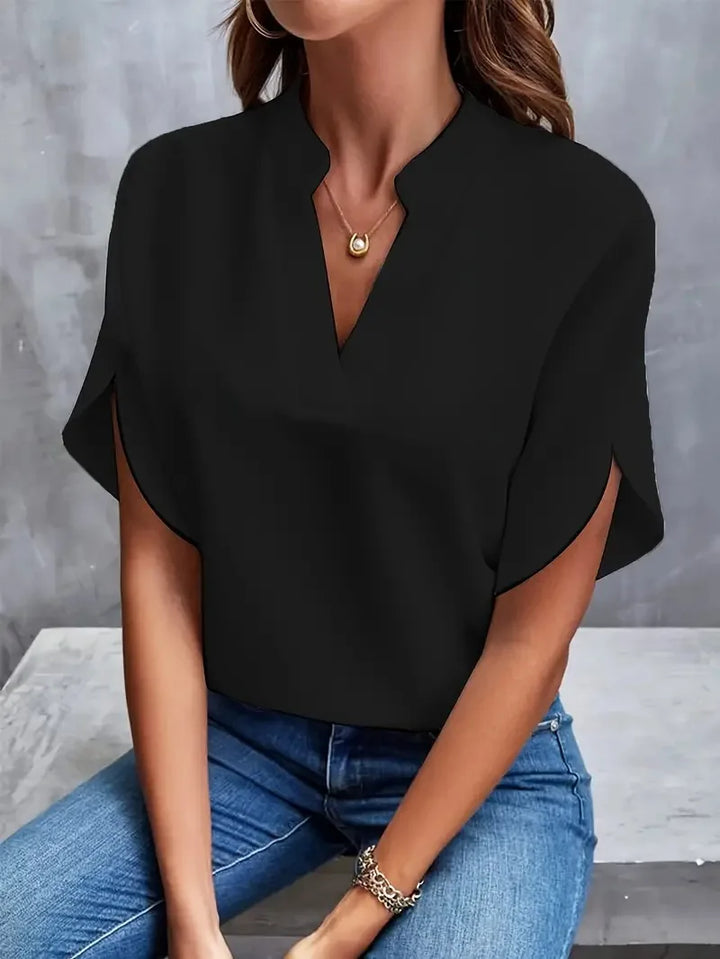 River Maison | SOFT ELEGANT V-NECK BLOUSE