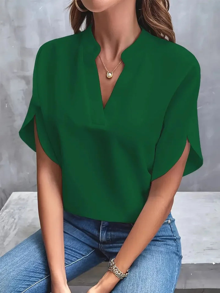 River Maison | SOFT ELEGANT V-NECK BLOUSE