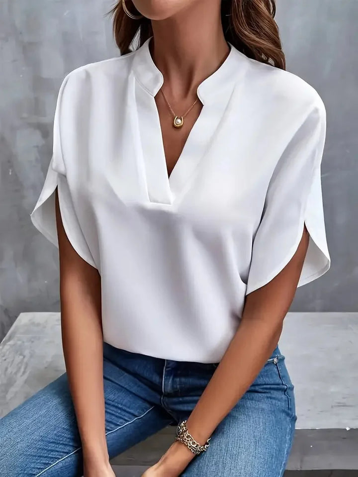 River Maison | SOFT ELEGANT V-NECK BLOUSE