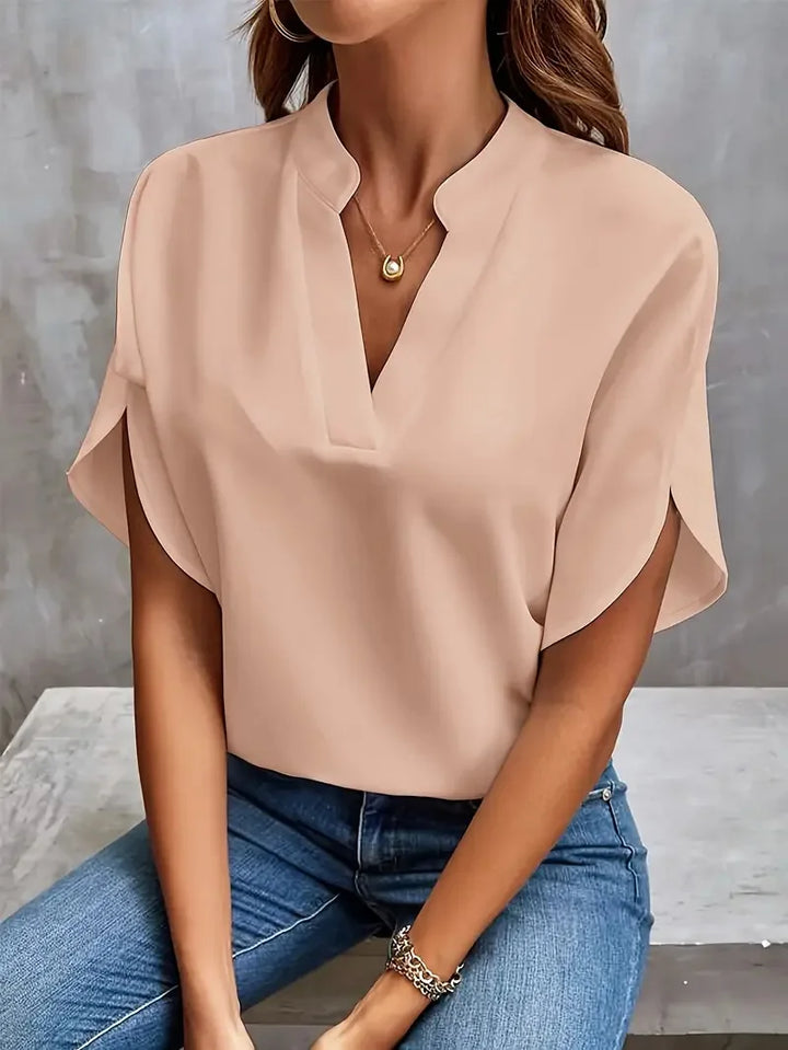 River Maison | SOFT ELEGANT V-NECK BLOUSE