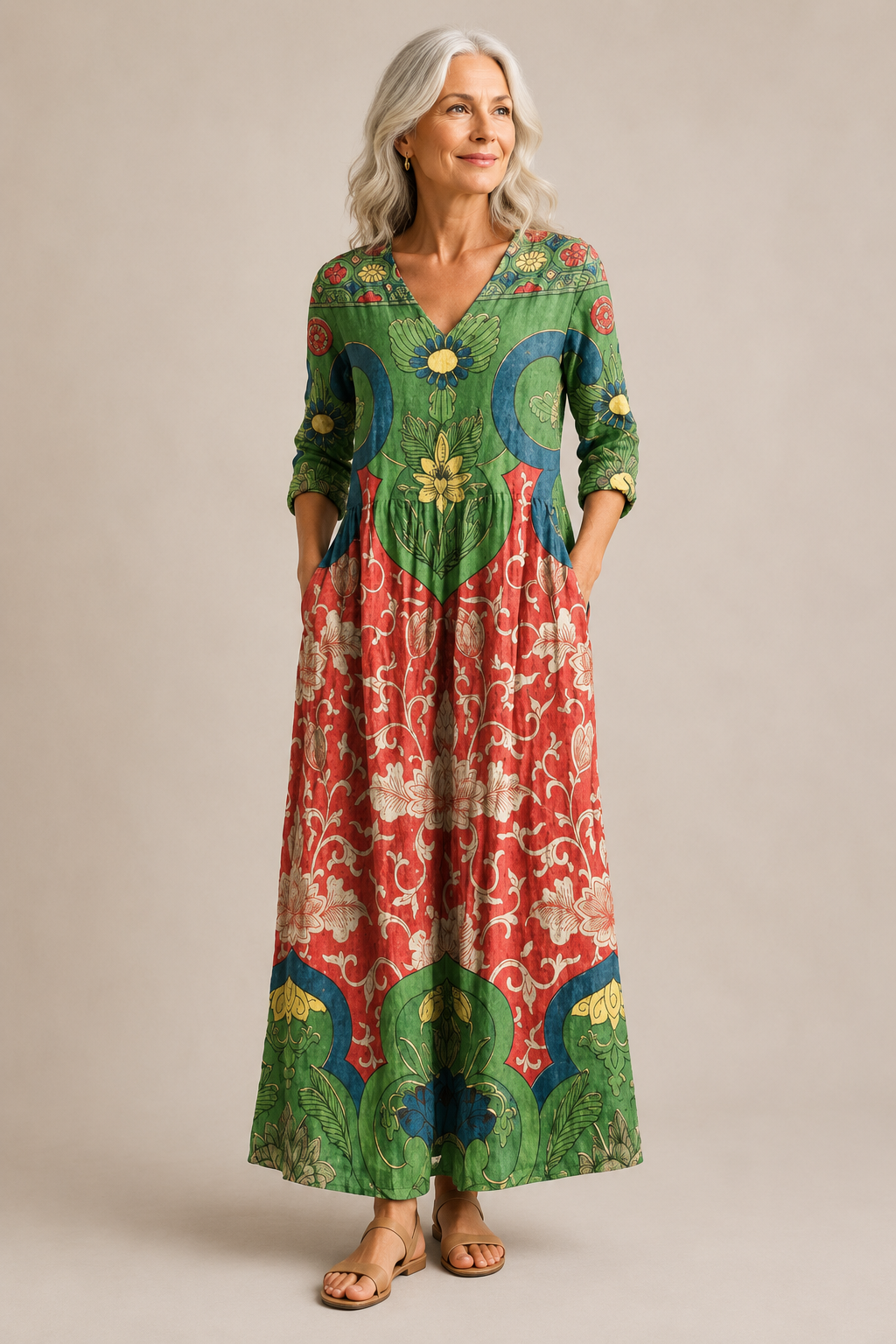 Judith | Vintage Floral Maxi Dress